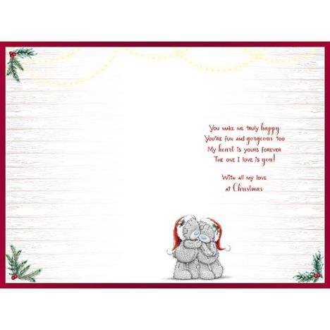 Beautiful Girlfriend Bears Kissing Me to You Bear Christmas Card Extra Image 1